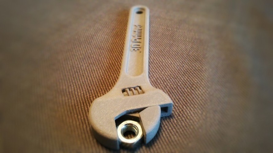 Fully assembled 3D printable wrench 3D Print 3605 Fully assembled 3D printable wrench 3D Print 3605