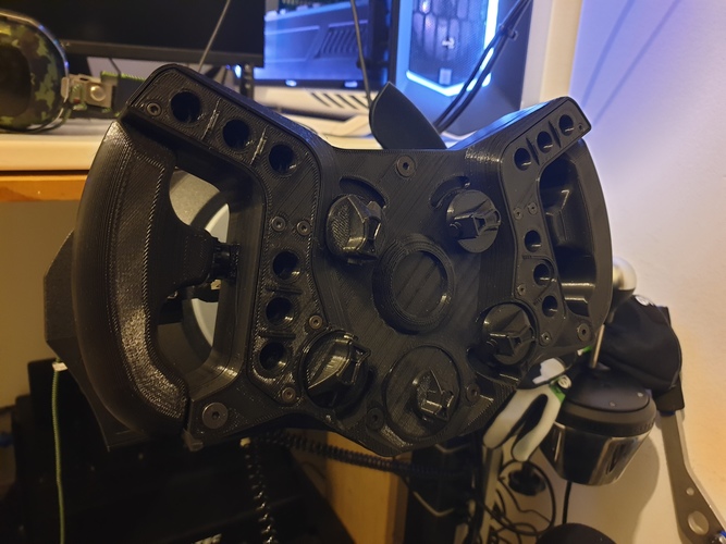 DIY BMW M8 GTE (BIG BOY) Steering Wheel 3D Print 36083 DIY BMW M8 GTE (BIG BOY) Steering Wheel 3D Print 36083