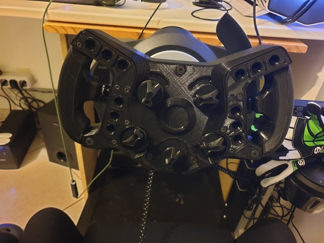 DIY BMW M8 GTE (BIG BOY) Steering Wheel 3D Print 36085 DIY BMW M8 GTE (BIG BOY) Steering Wheel 3D Print 36085