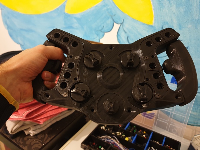 DIY BMW M8 GTE (BIG BOY) Steering Wheel 3D Print 36087 DIY BMW M8 GTE (BIG BOY) Steering Wheel 3D Print 36087