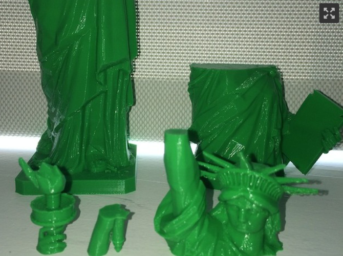 Statue of Liberty - Repaired 3D Print 3653 Statue of Liberty - Repaired 3D Print 3653