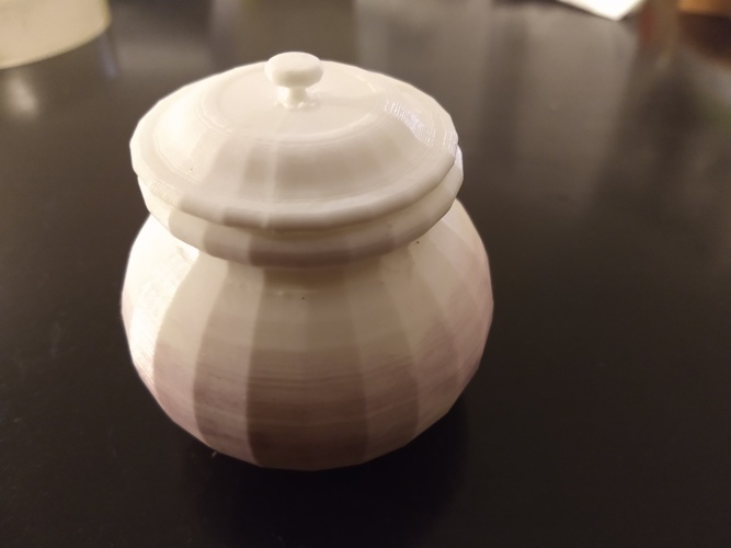 Small Pot with Lid 3D Print 36611 Small Pot with Lid 3D Print 36611