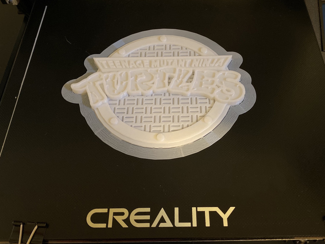 Teenage Mutant Ninja Turtles - Sew Lid Logo 3D Print 36796 Teenage Mutant Ninja Turtles - Sew Lid Logo 3D Print 36796