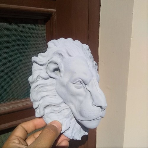 lion head 3D Print 36873 lion head 3D Print 36873