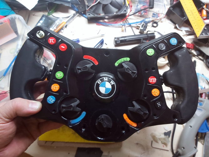 DIY BMW M8 GTE (BIG BOY) Steering Wheel 3D Print 36970 DIY BMW M8 GTE (BIG BOY) Steering Wheel 3D Print 36970