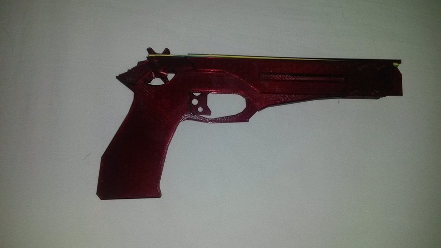 rubber band shooter pistol 3D Print 3715 rubber band shooter pistol 3D Print 3715