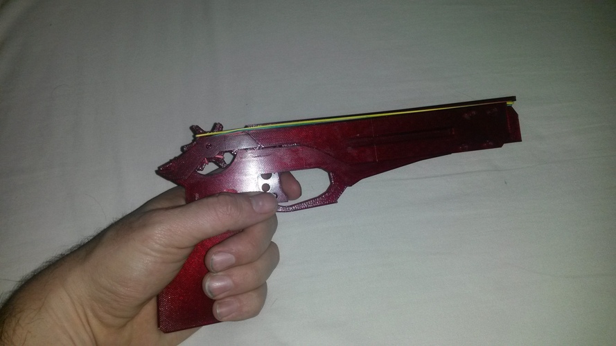 rubber band shooter pistol 3D Print 3716 rubber band shooter pistol 3D Print 3716