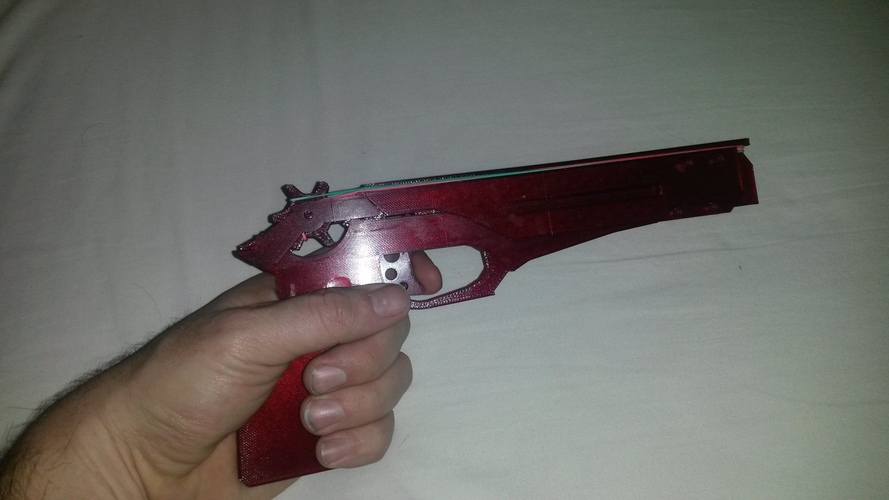 rubber band shooter pistol 3D Print 3718 rubber band shooter pistol 3D Print 3718