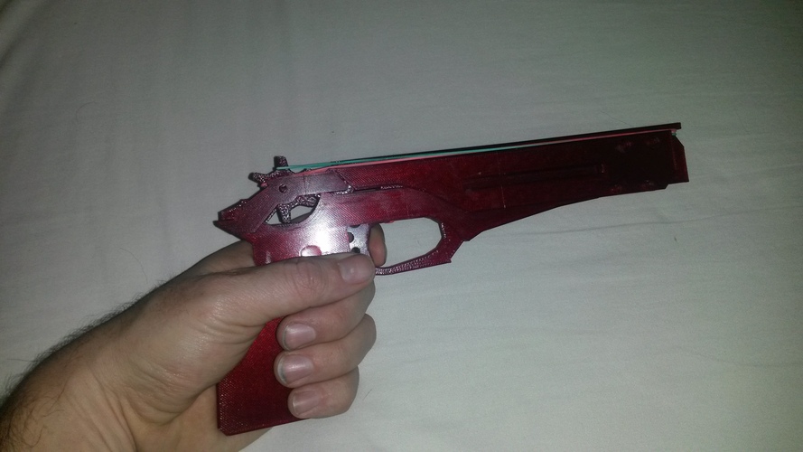 rubber band shooter pistol 3D Print 3719 rubber band shooter pistol 3D Print 3719