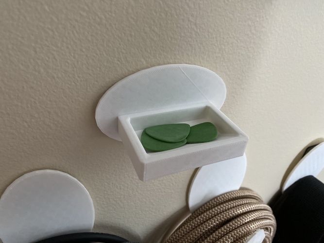 Wall Mount Pick Tray 3D Print 37321 Wall Mount Pick Tray 3D Print 37321