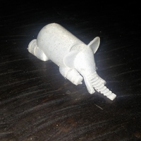 Small Elephant 3D Printing 3735