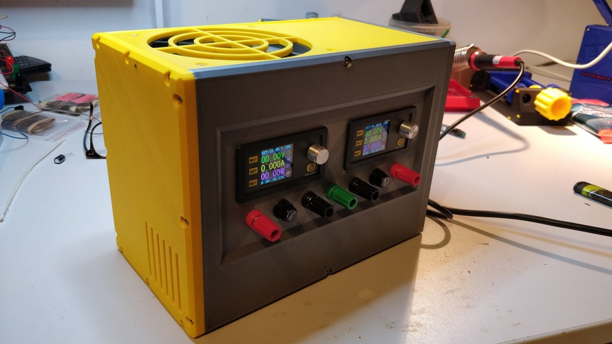 Benchtop DC Power Supply with 2 adjustable outputs 3D Print 38047 Benchtop DC Power Supply with 2 adjustable outputs 3D Print 38047