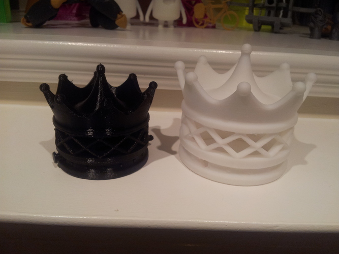 Check Mate - double spiral - Crown hairpin 3D Print 400 Check Mate - double spiral - Crown hairpin 3D Print 400