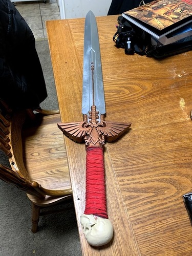 Warhammer 40K - Inquisitor Sword 3D Print 40881 Warhammer 40K - Inquisitor Sword 3D Print 40881