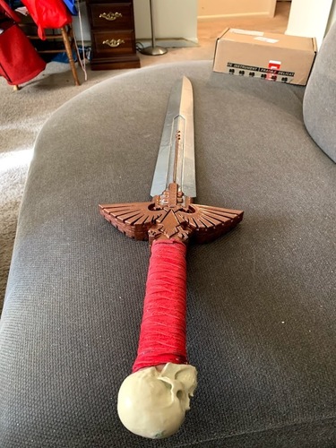 Warhammer 40K - Inquisitor Sword 3D Print 40883 Warhammer 40K - Inquisitor Sword 3D Print 40883