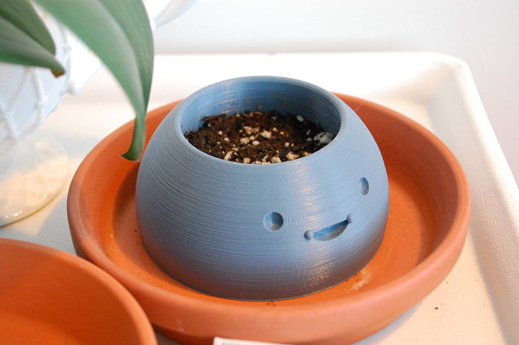 Happy Planters- Small 3D Print 437 Happy Planters- Small 3D Print 437