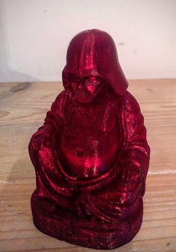 Darth Vader Buddha with saber 3D Print 4407 Darth Vader Buddha with saber 3D Print 4407