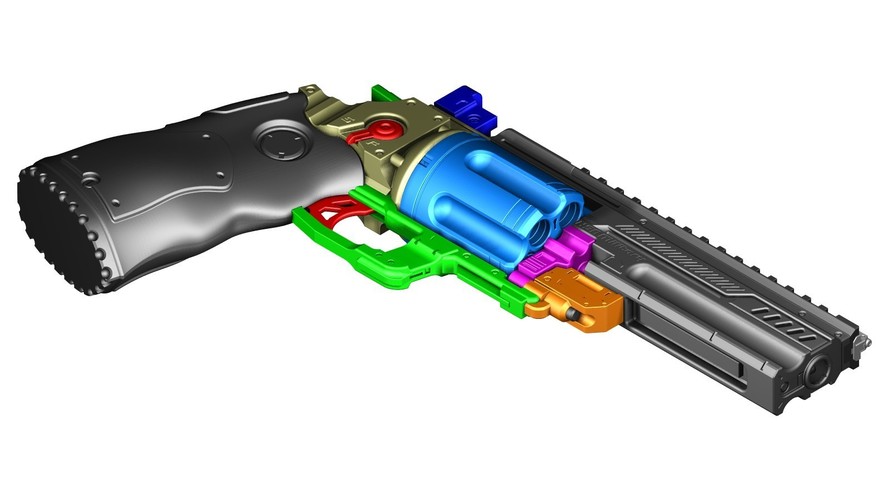 Konstantin heavy revolver 3D Print 4484 Konstantin heavy revolver 3D Print 4484