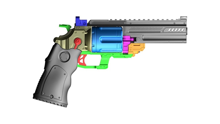 Konstantin heavy revolver 3D Print 4486 Konstantin heavy revolver 3D Print 4486