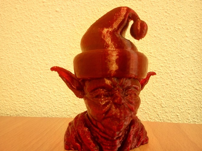 Santa Yoda 3D Print 4499 Santa Yoda 3D Print 4499