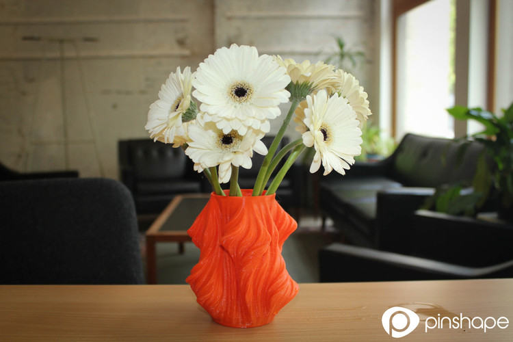 Julia Vase #011 - Heatwave 3D Print 466 Julia Vase #011 - Heatwave 3D Print 466