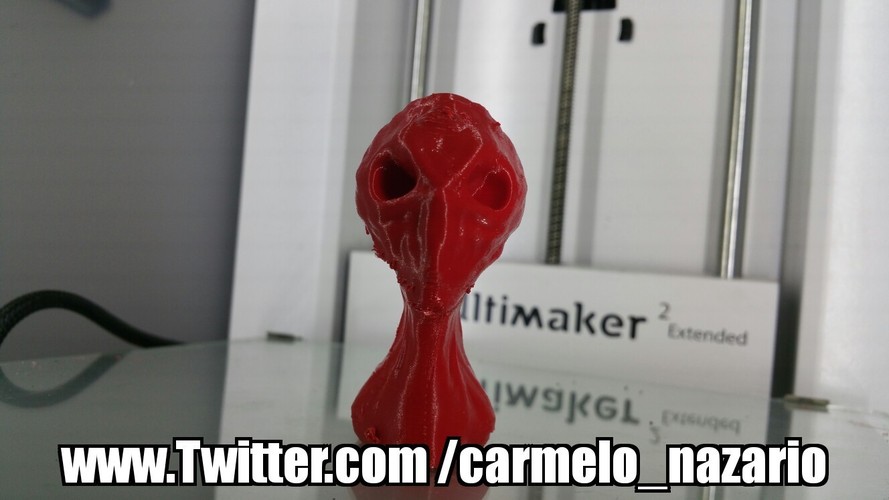 Red Alien Scout Updated 8-29-17 3D Print 4744 Red Alien Scout Updated 8-29-17 3D Print 4744