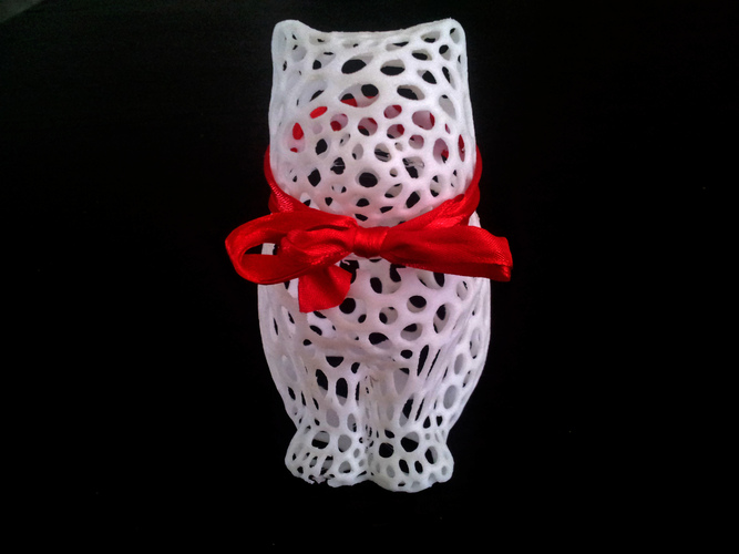 LASER CAT - Voronoi Style 3D Print 4799 LASER CAT - Voronoi Style 3D Print 4799