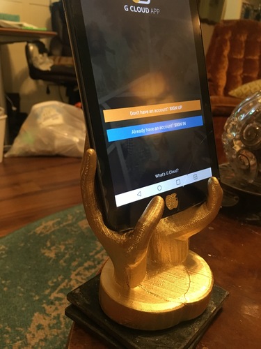 Hands Smartphone Holder (low Poly) 3D Print 5016 Hands Smartphone Holder (low Poly) 3D Print 5016