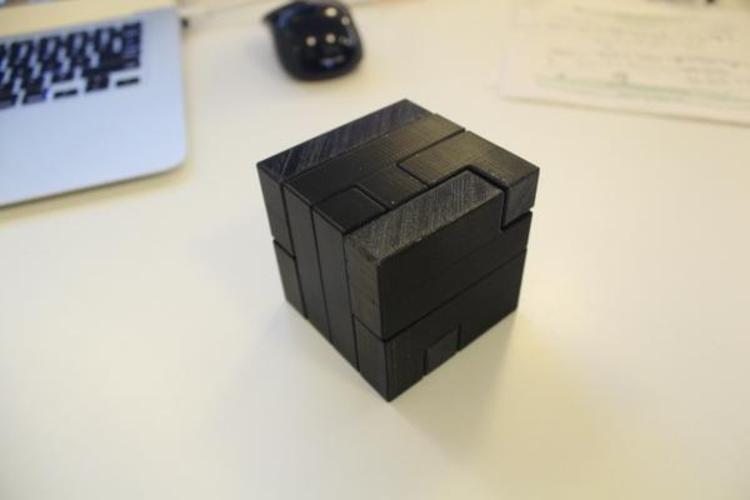 Printable Interlocking Puzzle #3 - Level 4 by Bram Cohen 3D Print 513 Printable Interlocking Puzzle #3 - Level 4 by Bram Cohen 3D Print 513