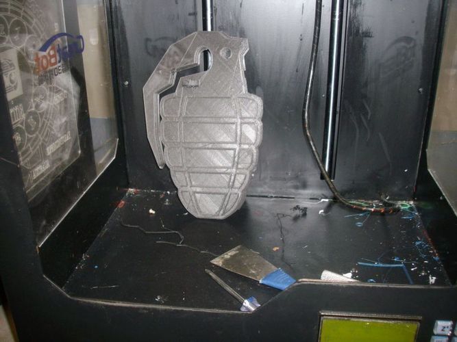 Grenade Key Clip 3D Print 5260 Grenade Key Clip 3D Print 5260