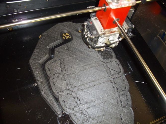 Grenade Key Clip 3D Print 5263 Grenade Key Clip 3D Print 5263