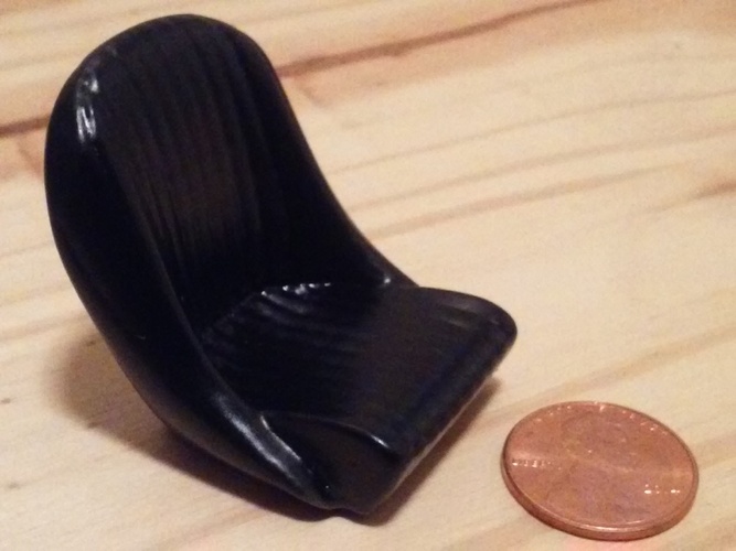 1960's Sport Seat Bucket Seat (Cobrette) 3D Print 5284 1960's Sport Seat Bucket Seat (Cobrette) 3D Print 5284