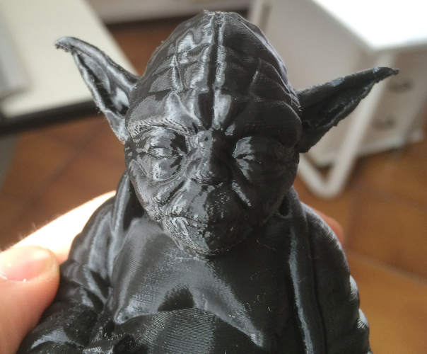 Improved Yoda Buddha w/ Lightsaber 3D Print 5333 Improved Yoda Buddha w/ Lightsaber 3D Print 5333