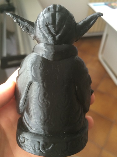 Improved Yoda Buddha w/ Lightsaber 3D Print 5335 Improved Yoda Buddha w/ Lightsaber 3D Print 5335