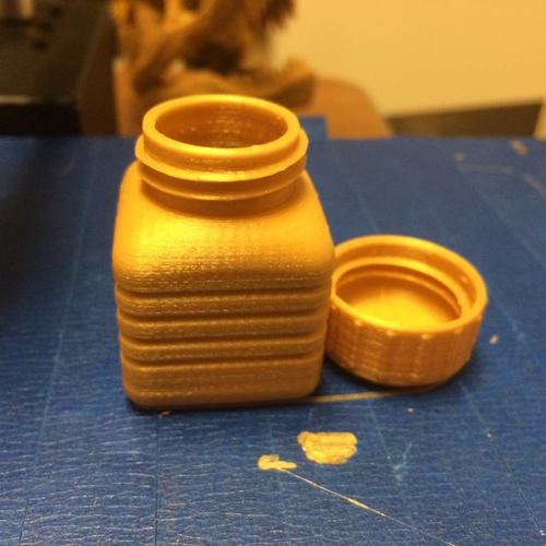 Bottle and Screw Cap 22 3D Print 5338 Bottle and Screw Cap 22 3D Print 5338