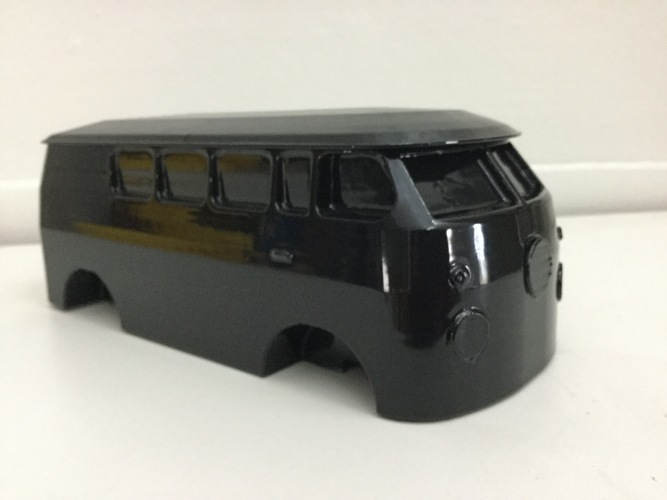 vw bus with turning wheels 3D Print 5379 vw bus with turning wheels 3D Print 5379