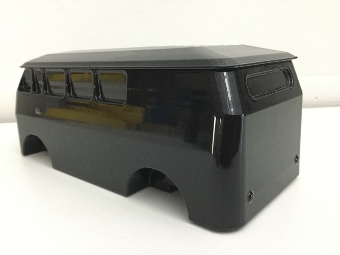 vw bus with turning wheels 3D Print 5380 vw bus with turning wheels 3D Print 5380