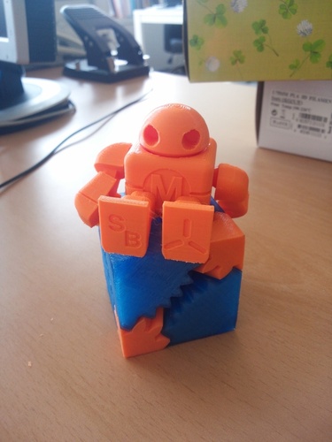 Mini Maker Faire Robot Action Figure 3D Print 5446 Mini Maker Faire Robot Action Figure 3D Print 5446