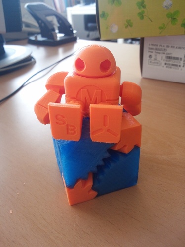 Mini Maker Faire Robot Action Figure 3D Print 5447 Mini Maker Faire Robot Action Figure 3D Print 5447