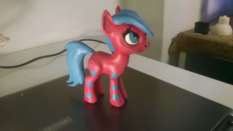 Black Star Pony 3D Print 5454 Black Star Pony 3D Print 5454