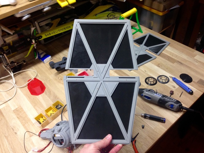 StarWars TieFighter - 250 Racer Style 3D Print 5471 StarWars TieFighter - 250 Racer Style 3D Print 5471
