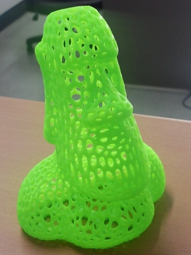 Moai - Voronoi Style 3D Print 5480 Moai - Voronoi Style 3D Print 5480