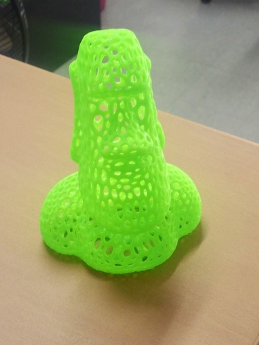 Moai - Voronoi Style 3D Print 5481 Moai - Voronoi Style 3D Print 5481
