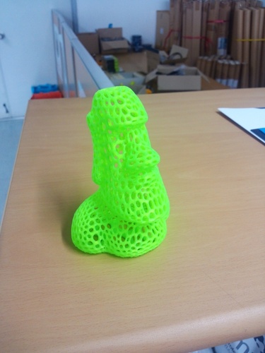 Moai - Voronoi Style 3D Print 5482 Moai - Voronoi Style 3D Print 5482