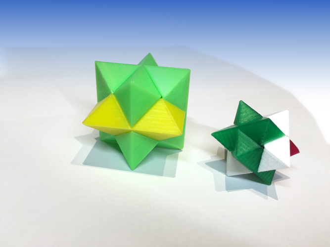 Star 6 Puzzle 3D Print 5566 Star 6 Puzzle 3D Print 5566