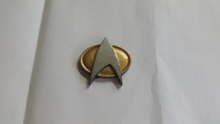 Star Trek Next Generation Communication Badge 3D Print 5574 Star Trek Next Generation Communication Badge 3D Print 5574