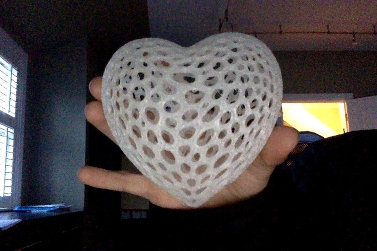 Heart - Voronoi Style 3D Print 5685 Heart - Voronoi Style 3D Print 5685