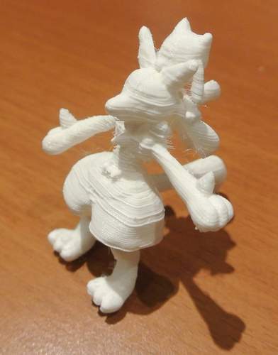 Riolu and Lucario 3D Print 5706 Riolu and Lucario 3D Print 5706