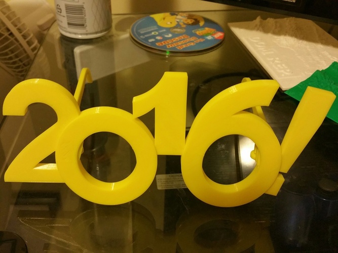 2016 Happy New Year Fun Glasses 3D Print 5769 2016 Happy New Year Fun Glasses 3D Print 5769
