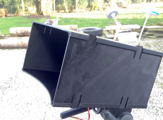 Sunscreen 7" Monitor 3D Print 5804 Sunscreen 7" Monitor 3D Print 5804